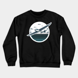 Glider Sailplane Biplane Crewneck Sweatshirt